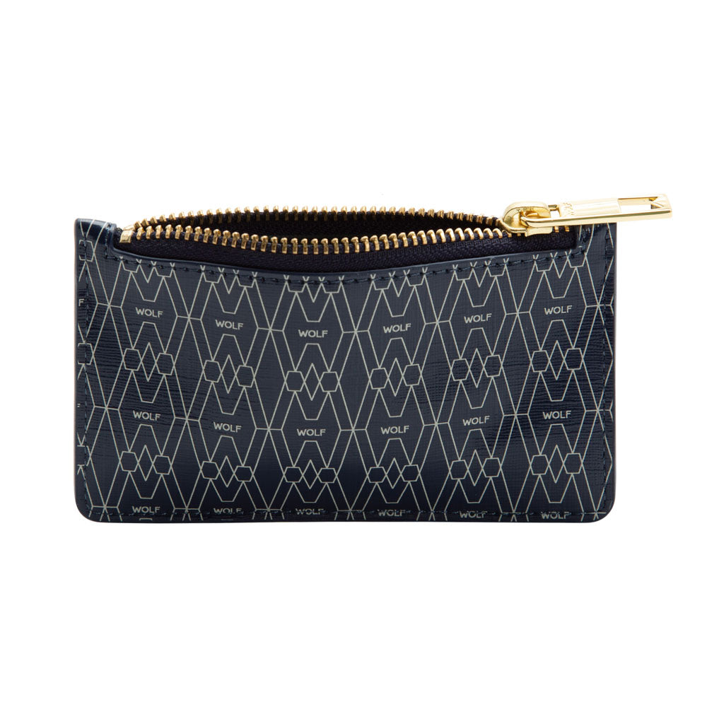 WOLF 1834 Signature Zip Card Case - Blue (7 Card Slots, RFID Protection) - Image 3