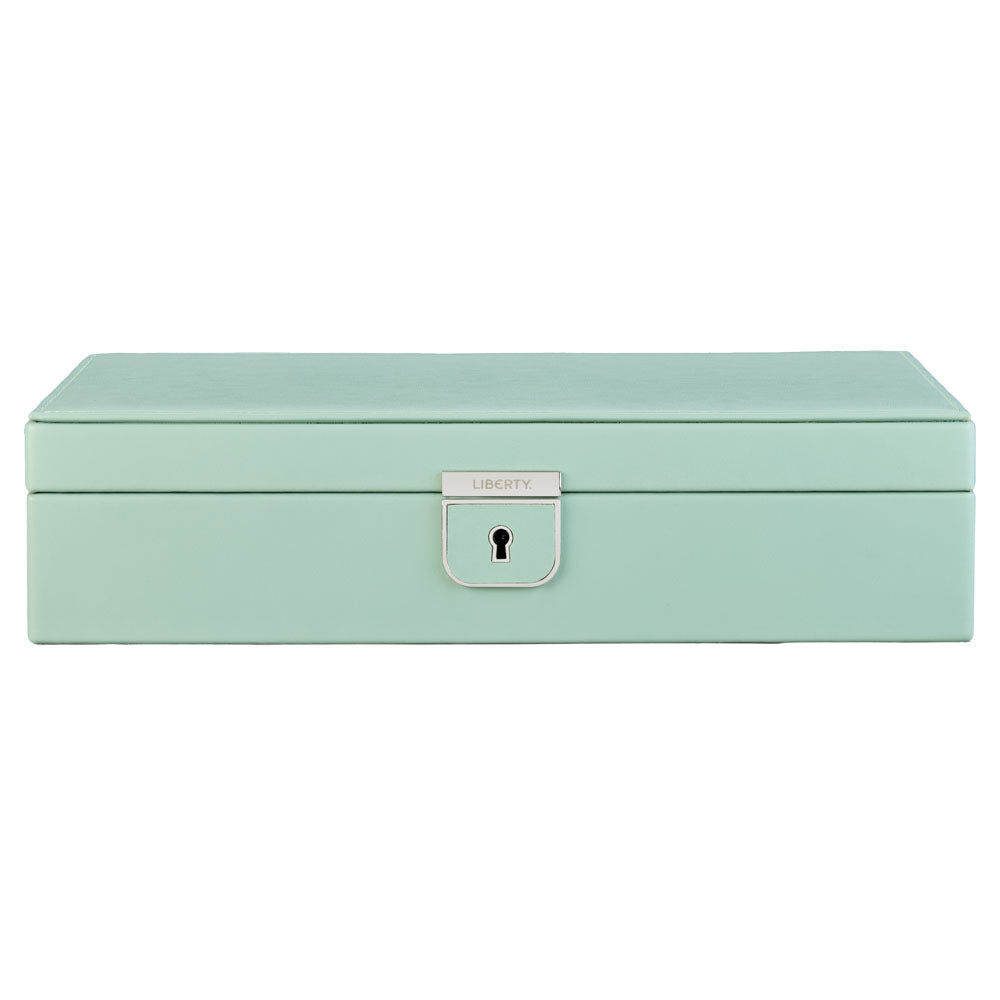 WOLF 1834 X Liberty Medium Jewelry Box – Sage Green - Image 1