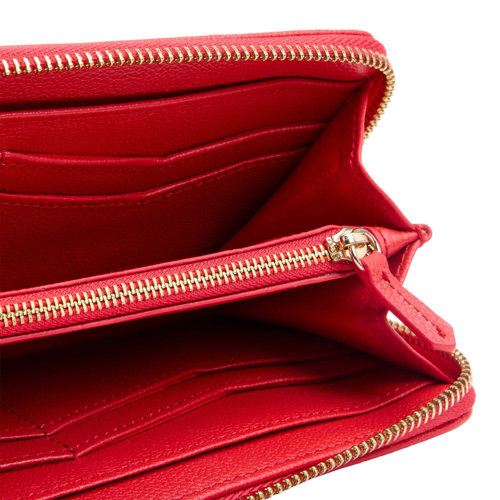 WOLF 1834 Mimi Continental Wallet - Red - RFID Blocking Wallet with 8 Card Slots - Image 6