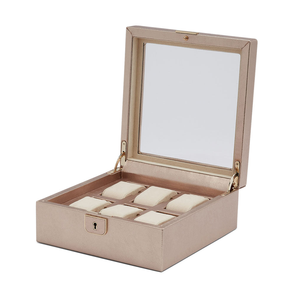 WOLF 1834 Palermo 6 Piece Watch Box - Rose Gold - Image 3