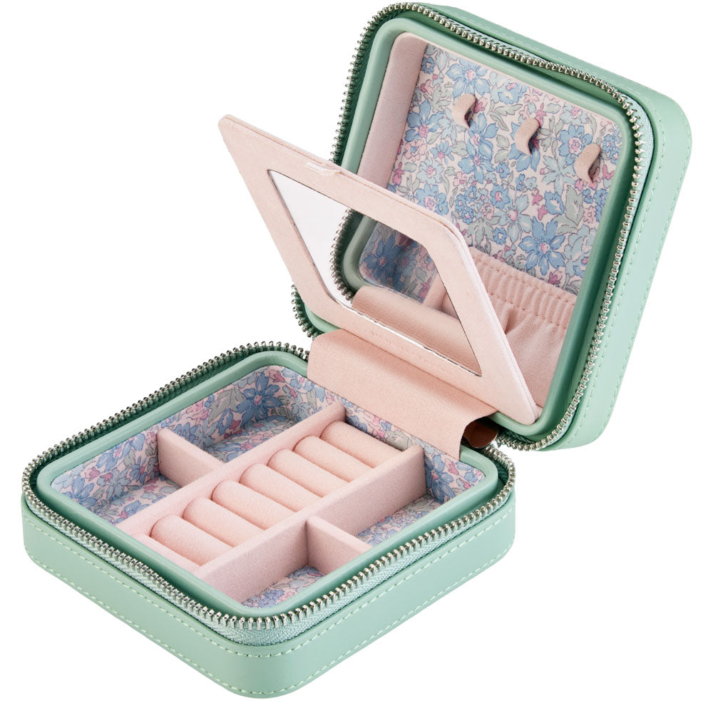 WOLF 1834 X Liberty Small Travel Zip Case – Sage Green - Image 5
