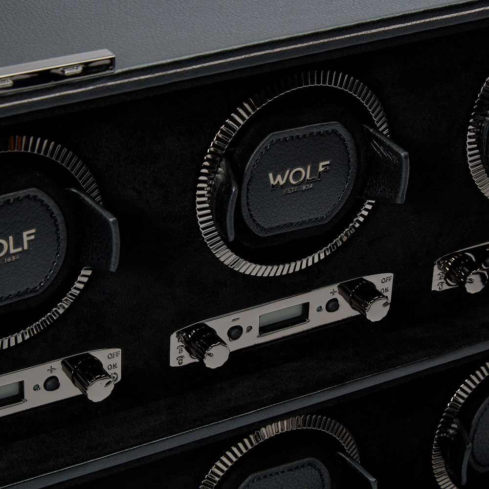 WOLF 1834 British Racing 8-Piece Watch Winder – Black - Image 5