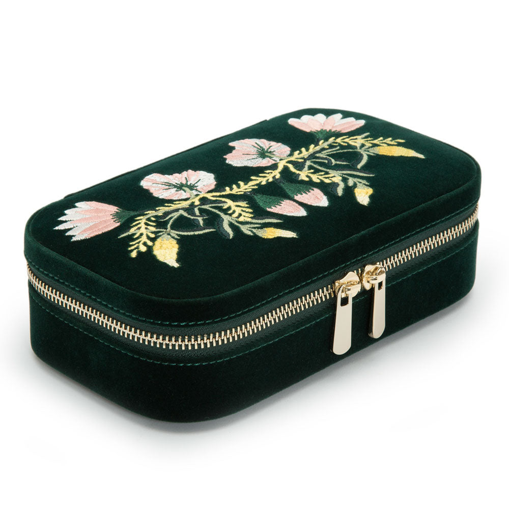 WOLF 1834 Zoe Travel Zip Case – Forest Green - Image 2
