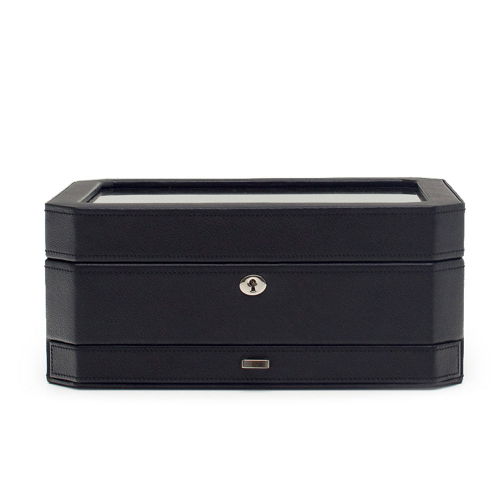 WOLF 1834 Windsor 10-Piece Watch Box with Drawer – Windsor Black - Image 1