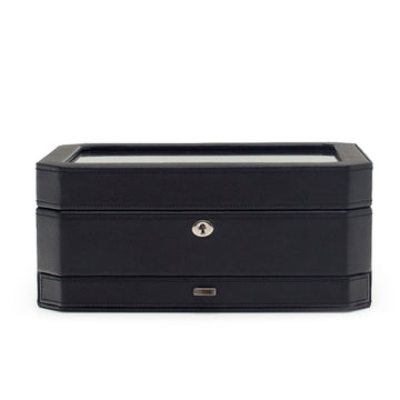 WOLF 1834 Windsor 10-Piece Watch Box with Drawer – Windsor Black - Image 1