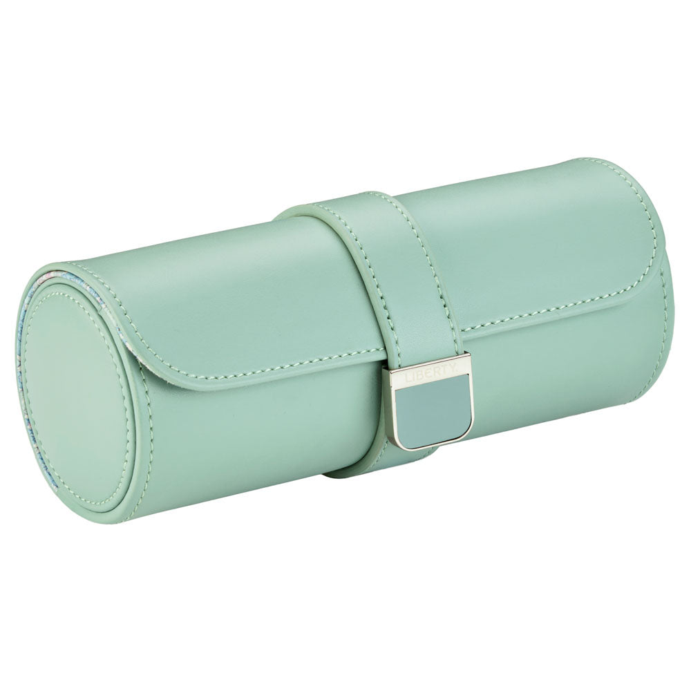 WOLF 1834 X Liberty Triple Watch Roll - Sage Green - Image 2