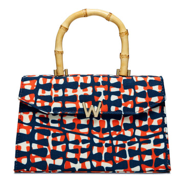 WOLF 1834 Evie Large Bag – Funky Town Navy (Fiona Howard Design) - Image 1