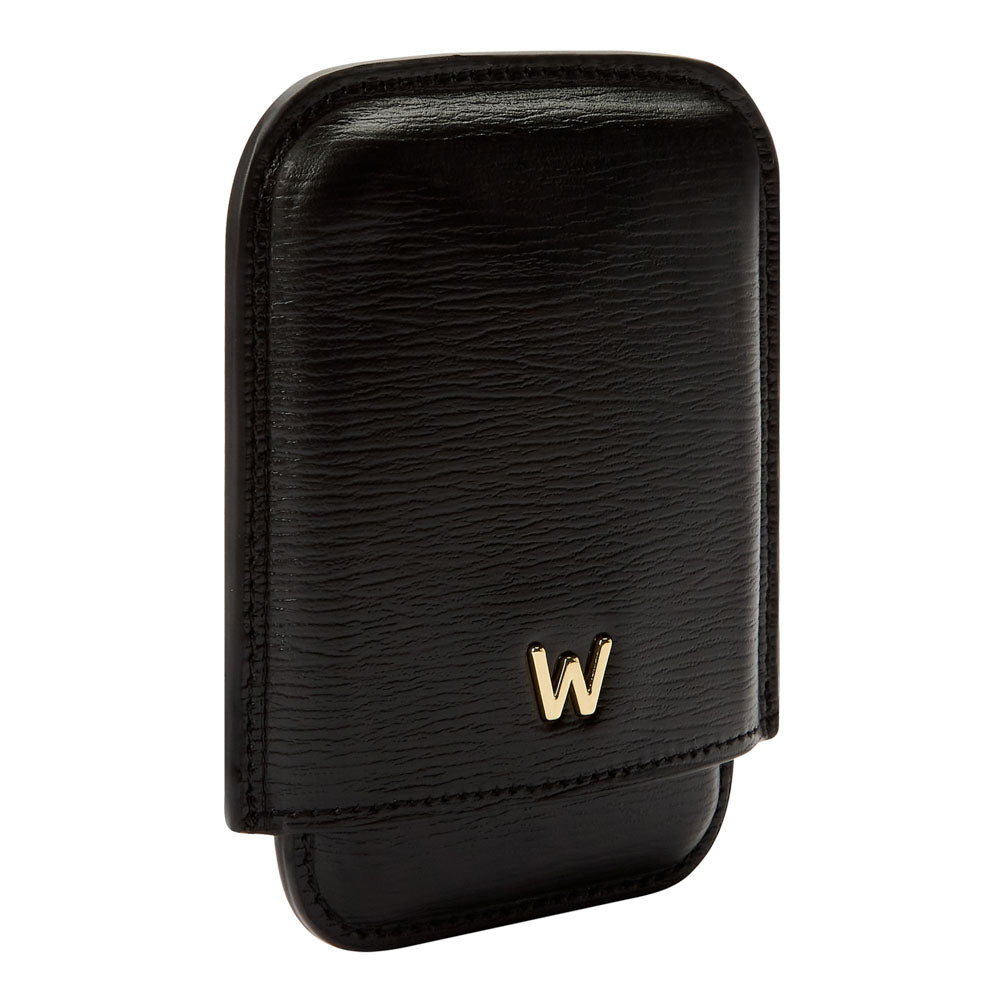 WOLF 1834 W Moulded Card Holder – Black, Sustainable Leather - Image 2