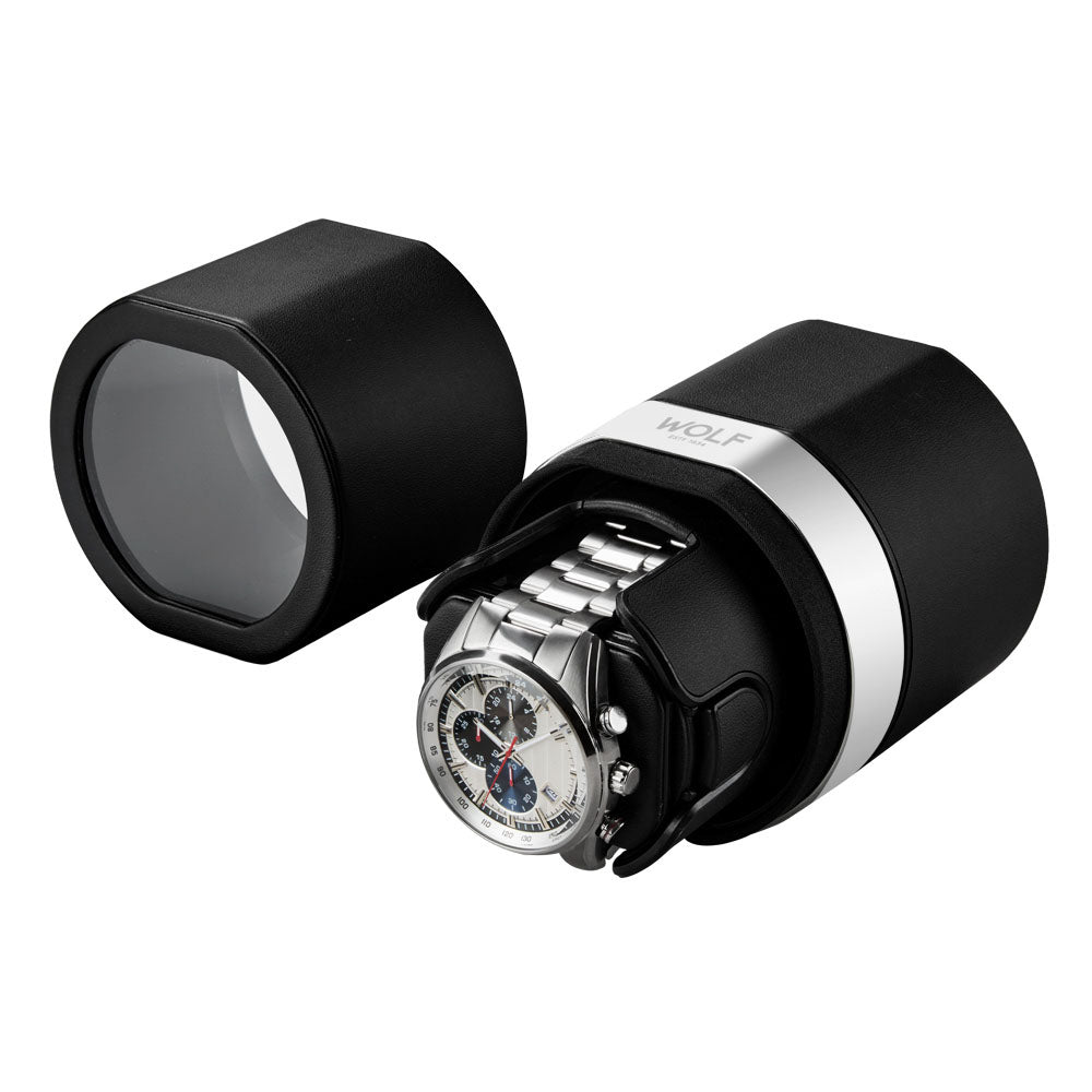 WOLF 1834 The Rocket Travel Watch Winder – Black (Single Watch) - Image 5