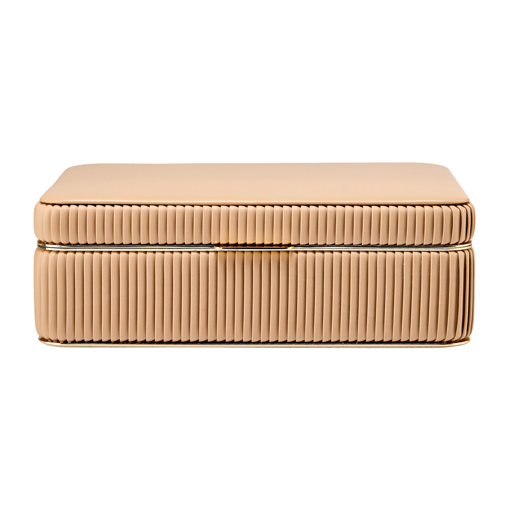 WOLF 1834 Bella Medium Jewelry Box - Mocha (10 Compartments + Zip Pouch) - Image 1