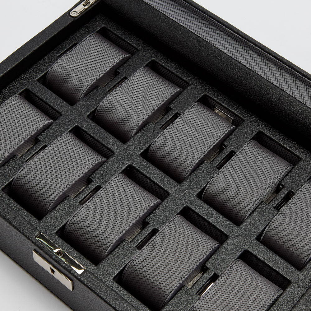 WOLF 1834 Classic 10 Piece Watch Box – Black - Image 5