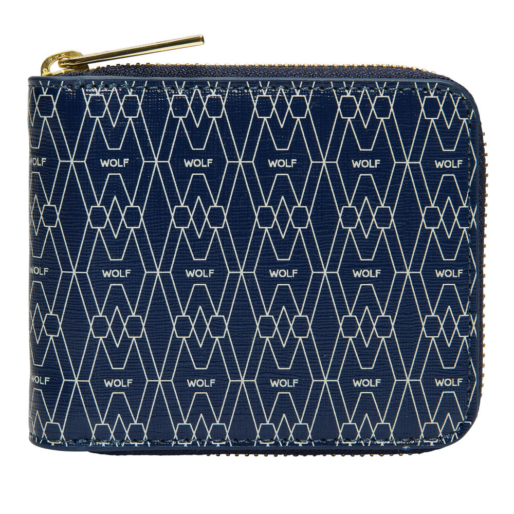 WOLF 1834 Signature Zip Wallet - Blue - Image 1