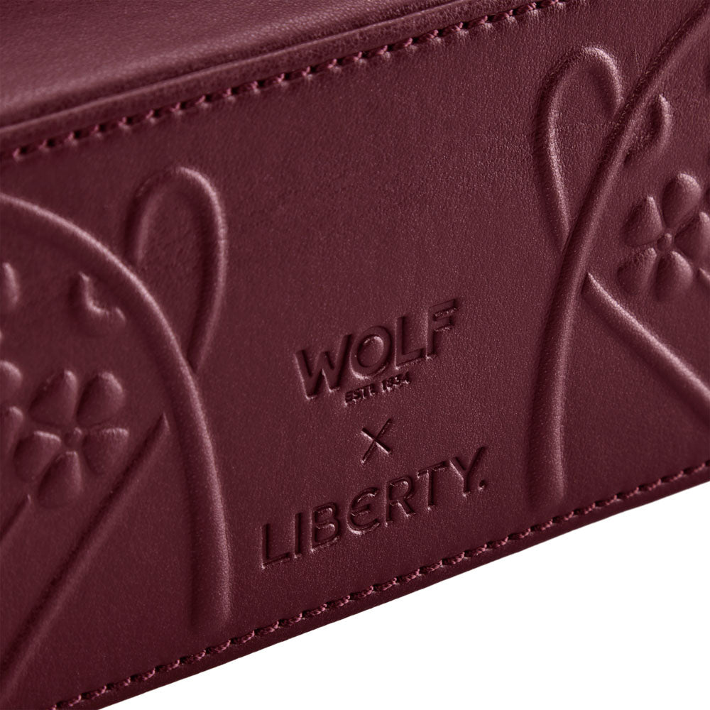 WOLF 1834 X Liberty Medium Zip Case – Burgundy - Image 6