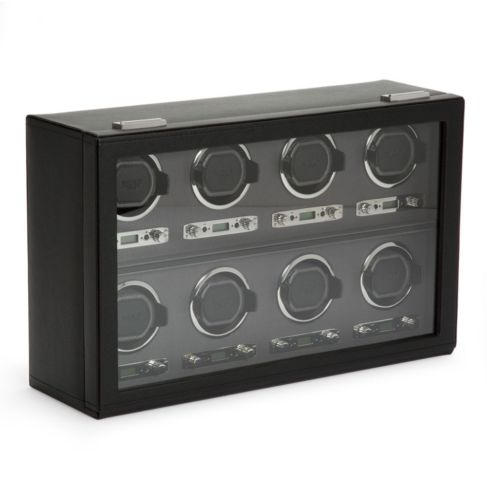 WOLF 1834 Classic 8 Piece Watch Winder – Black - Image 2