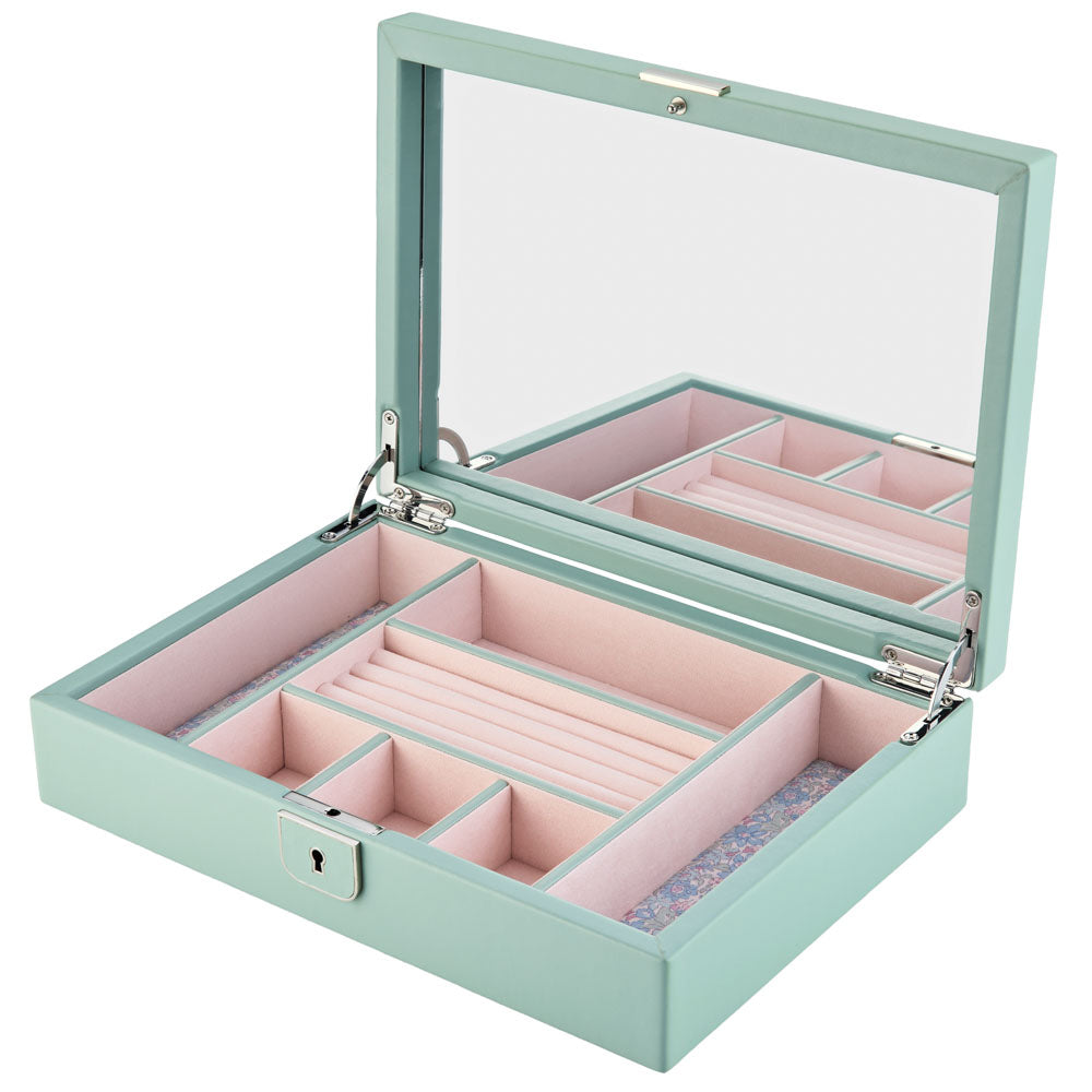 WOLF 1834 X Liberty Medium Jewelry Box – Sage Green - Image 3