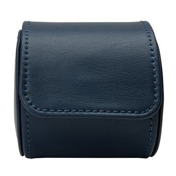 WOLF 1834 Earth Single Watch Roll – Midnight Blue (Apple Leather, 1 Watch) - Image 1