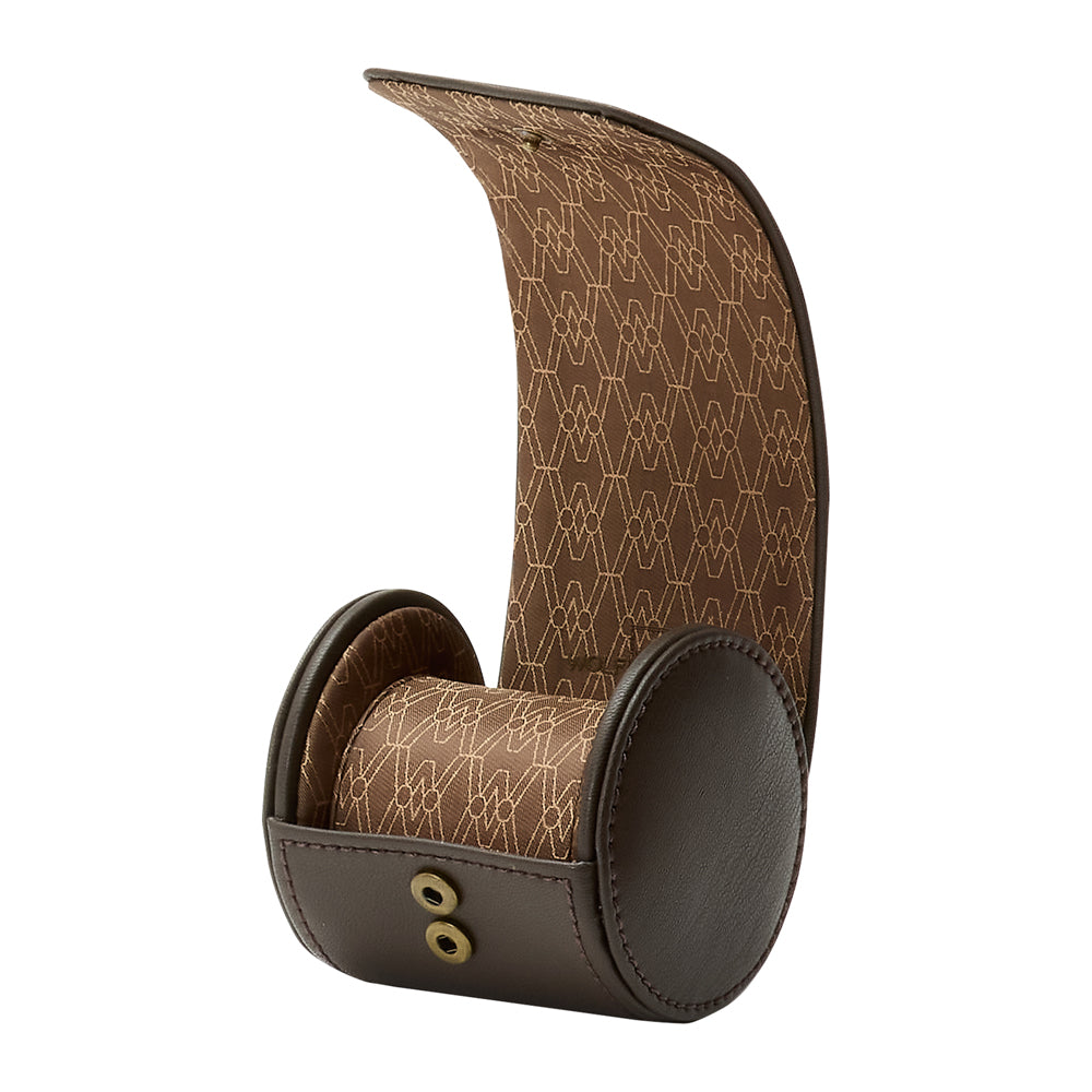 WOLF 1834 Earth Single Watch Roll – Coffee Apple Leather - Image 3