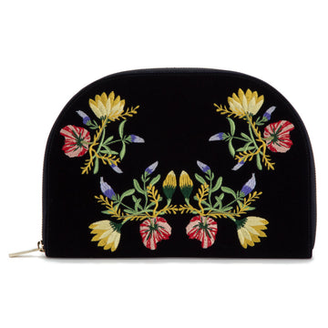 WOLF 1834 Zoe Portfolio – Indigo Velvet Jewelry Travel Case with LusterLoc™ Anti-Tarnish Lining - Image 1