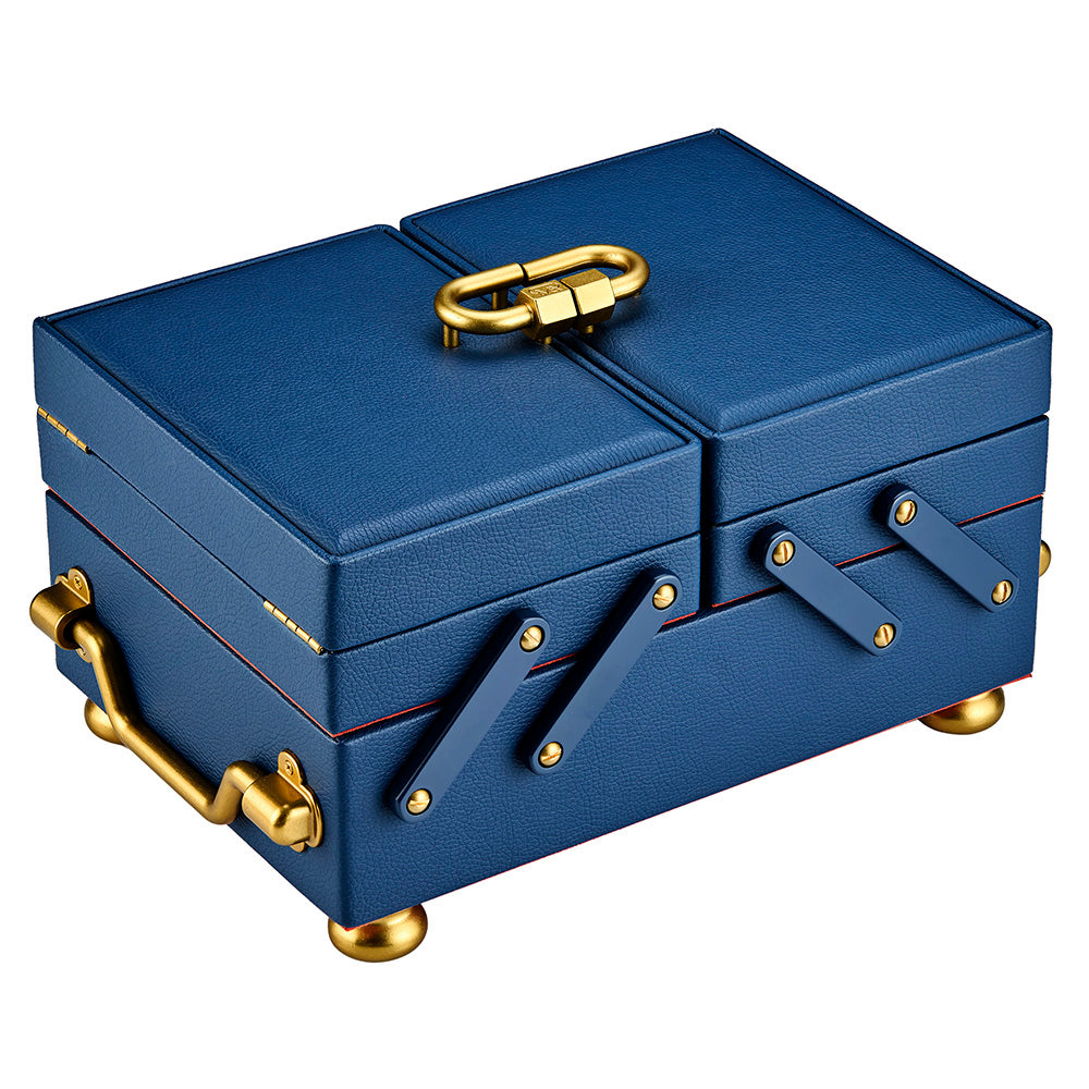 WOLF 1834 Marla Aaron Baby Everything Box - Navy Vegan Leather Jewelry Case - Image 2