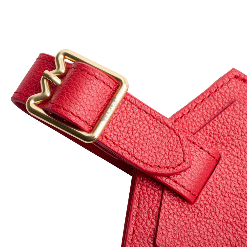 WOLF 1834 Mimi Luggage Tag – Red Quilted Travel Accessory - Image 5