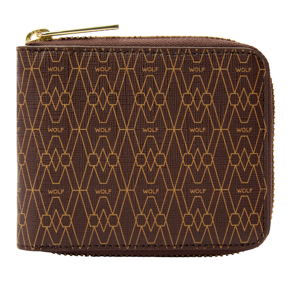 WOLF 1834 Signature Zip Wallet - Brown - Image 1