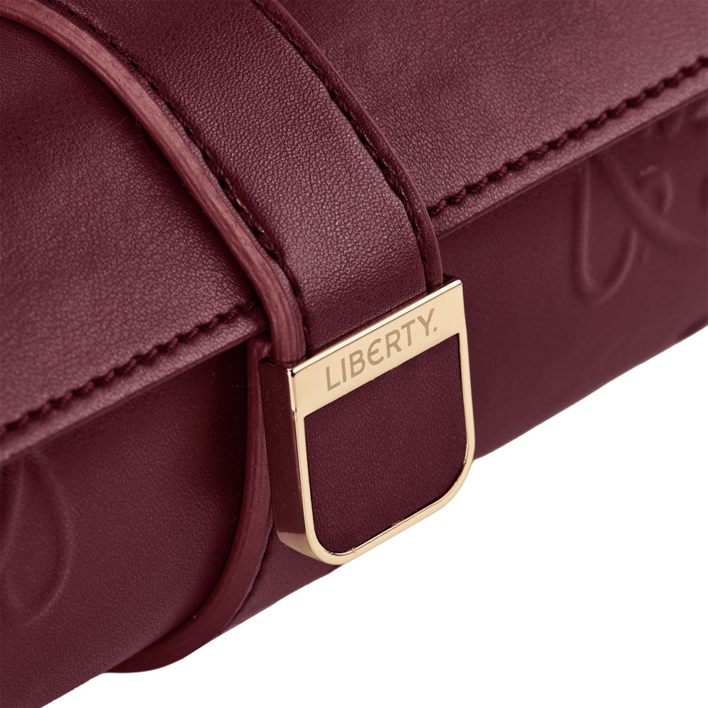 WOLF 1834 X Liberty London Triple Watch Roll – Burgundy - Image 7
