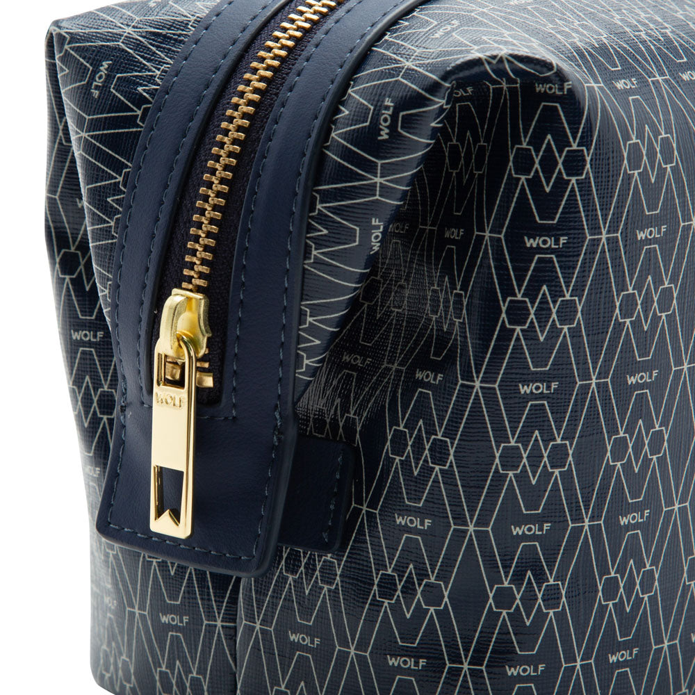 WOLF 1834 Signature Washbag – Blue - Image 5