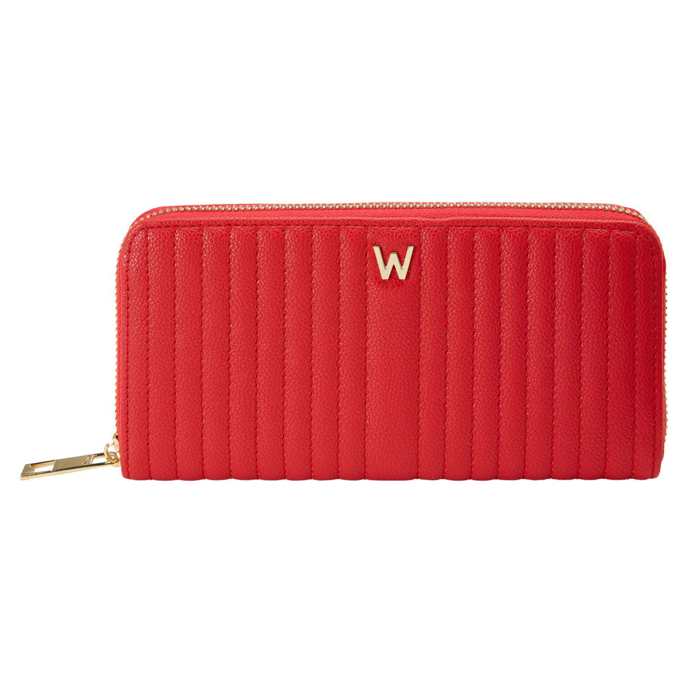 WOLF 1834 Mimi Continental Wallet - Red - RFID Blocking Wallet with 8 Card Slots - Image 1