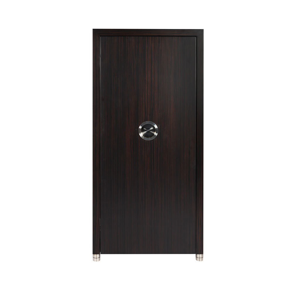 WOLF 1834 Churchill 24-Piece Watch Winder Safe – Ebony Macassar - Image 1
