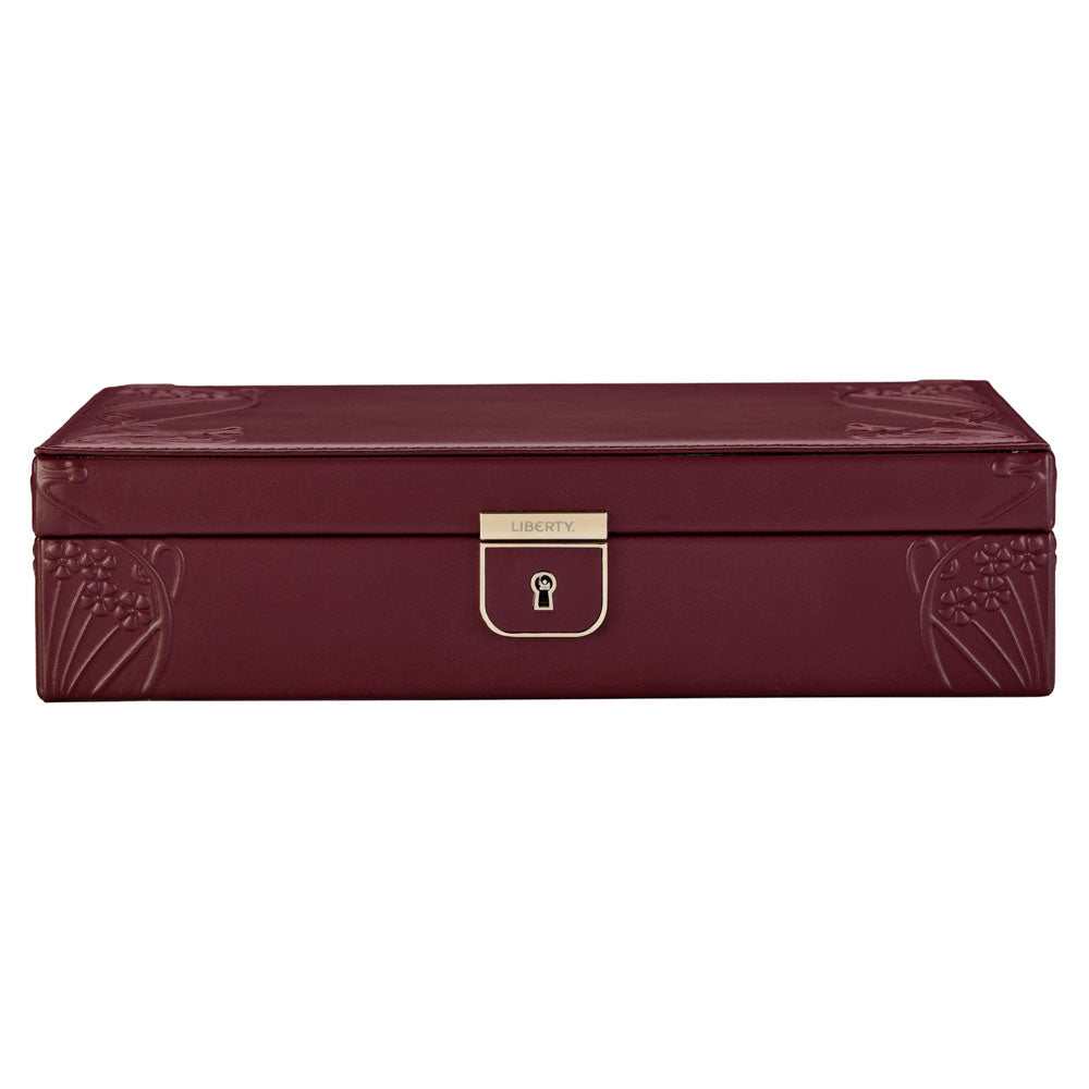 WOLF 1834 X Liberty Medium Jewelry Box – Burgundy - Image 1