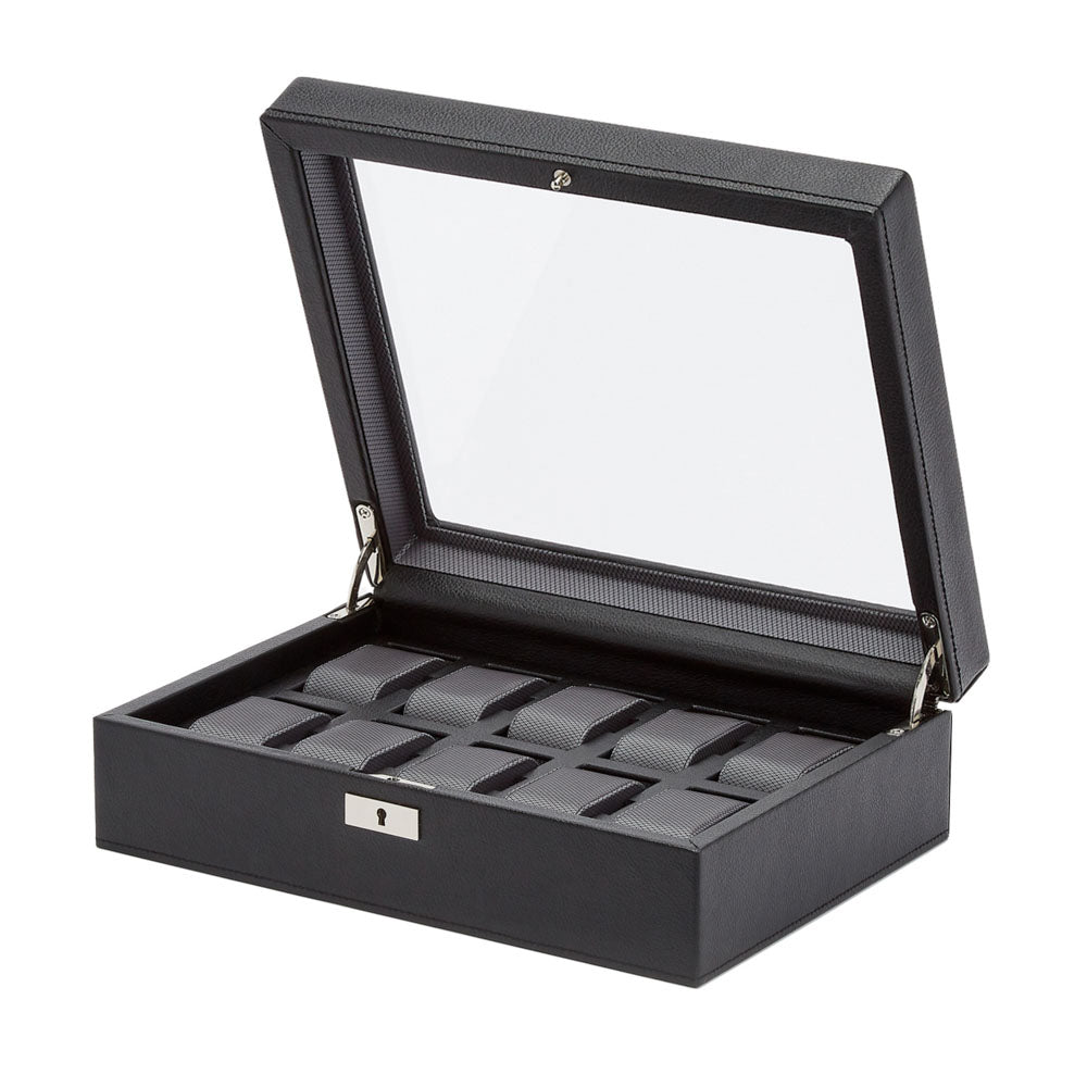 WOLF 1834 Classic 10 Piece Watch Box – Black - Image 4