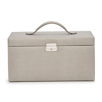 WOLF 1834 Heritage Large Jewelry Box - Pewter Saffiano (53-Piece) - Image 1