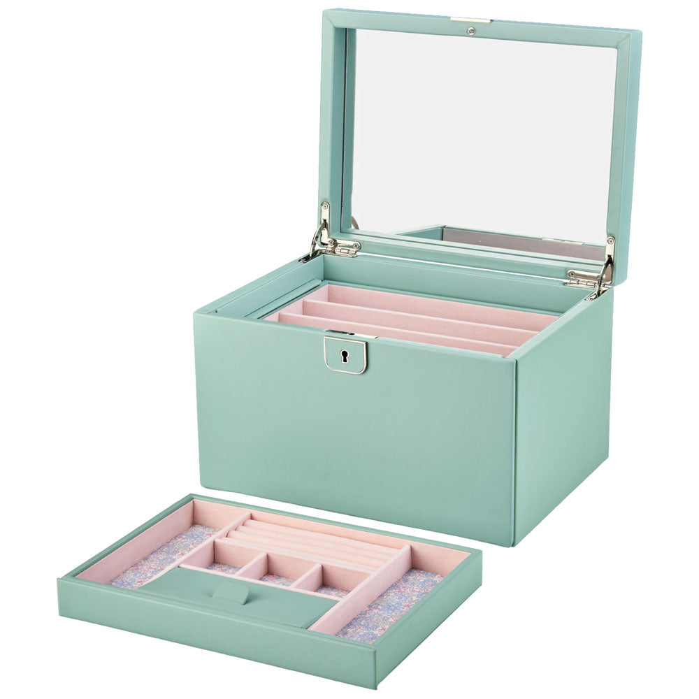 WOLF 1834 X Liberty Large Jewelry Box – Sage Green - Image 4