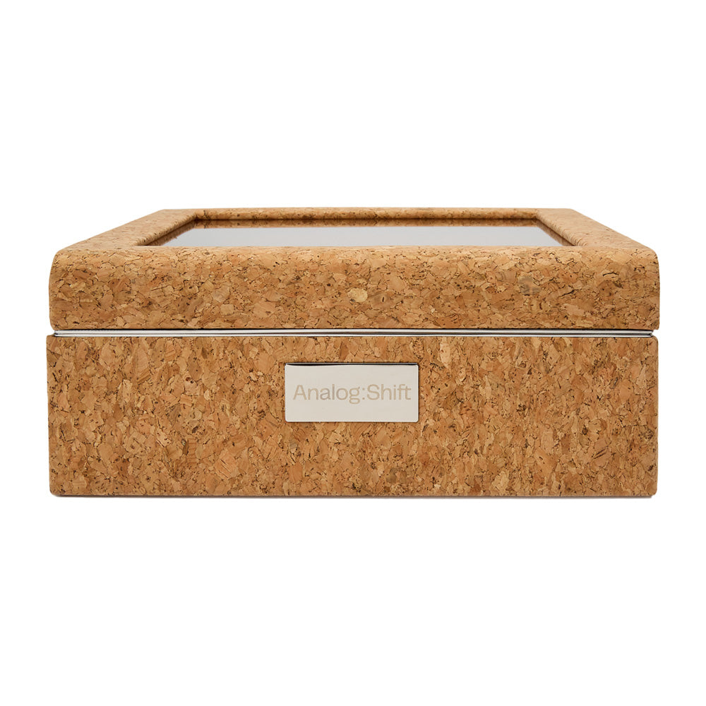 WOLF 1834 x Analog:Shift 1976 Collection 8-Piece Watch Box - Cork & Steel