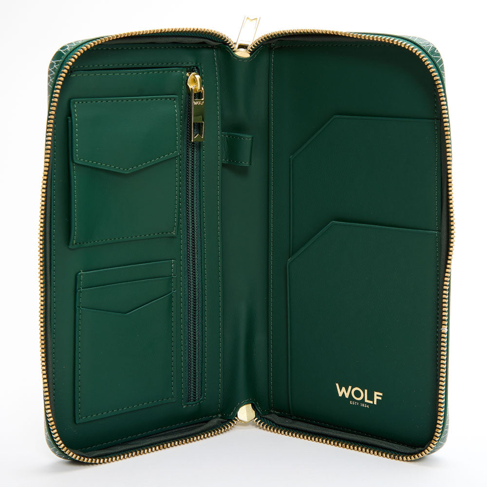 WOLF 1834 Signature Travel Case – Green (Recycled Vegan) - Image 4