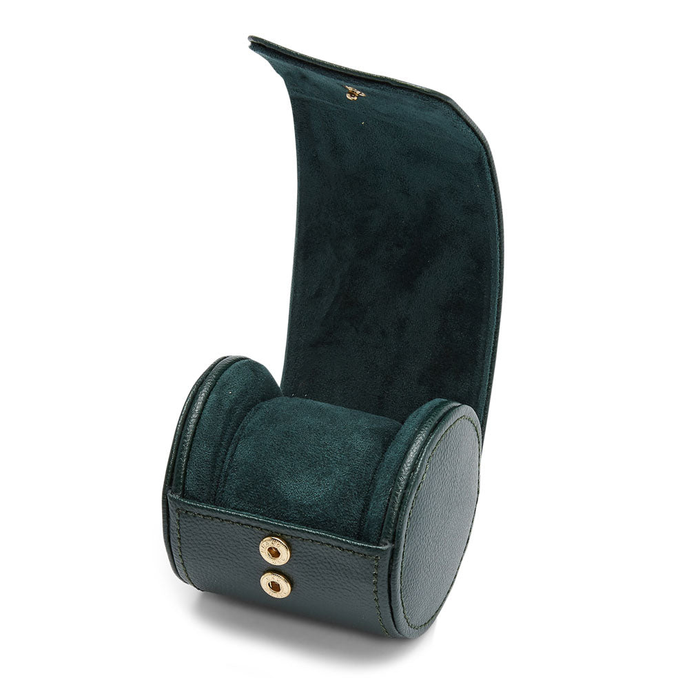 WOLF 1834 British Racing Single Watch Roll – Green (Compact Travel Watch Case) - Image 3