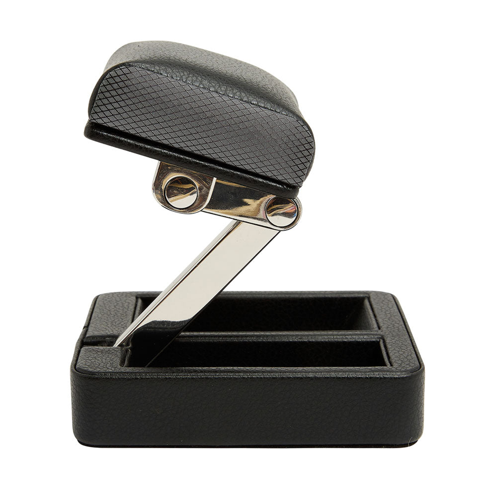 WOLF 1834 Classic Single Travel Watch Stand - Black - Image 4