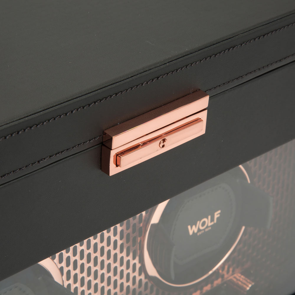 WOLF 1834 Axis Double Watch Winder With Storage – Copper - Image 6