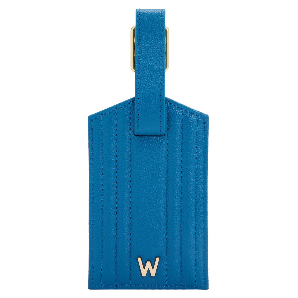 WOLF 1834 Mimi Luggage Tag – Marine Quilted Design - Image 1