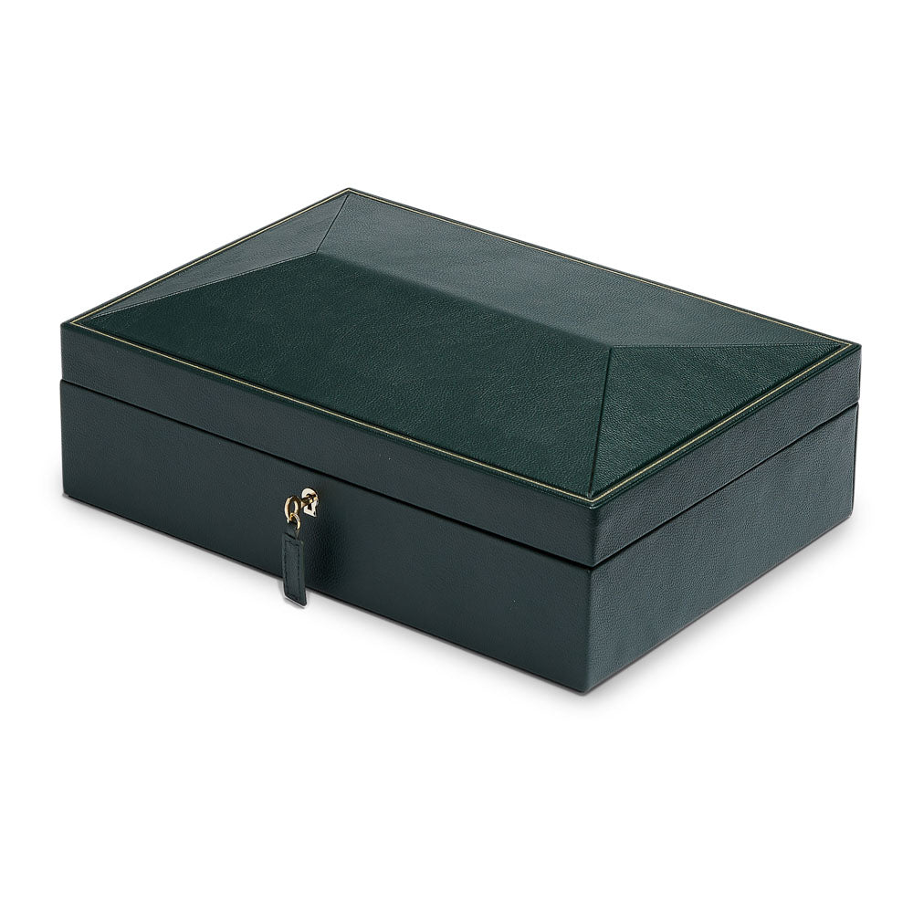 WOLF 1834 British Racing 10-Piece Watch Box - Green Vegan Leather - Image 2