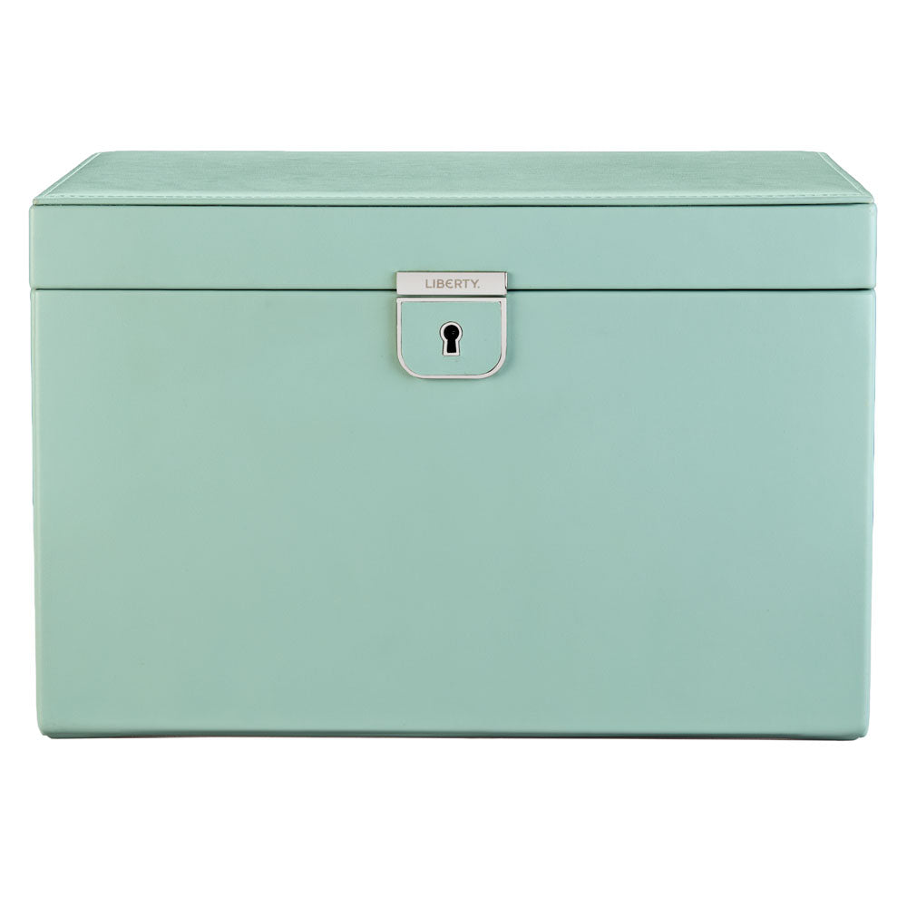 WOLF 1834 X Liberty Large Jewelry Box – Sage Green - Image 1