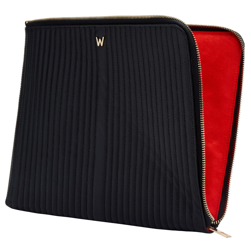 WOLF 1834 Mimi Laptop Sleeve 13" with Handle – Black - Image 2