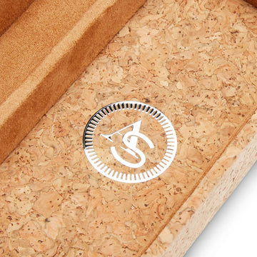WOLF 1834 Analog/Shift 1976 Collection Strap Changing Tray – Cork Valet with 4 Compartments