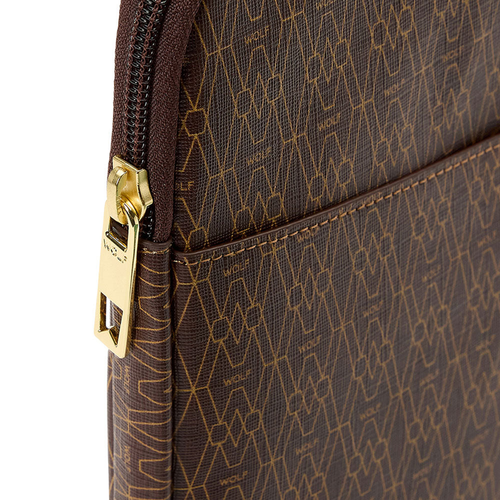 WOLF 1834 Signature Laptop Zip Case – Brown (13.5") - Image 5