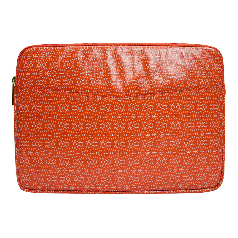 WOLF 1834 Signature Laptop Zip Case – Orange - Image 1