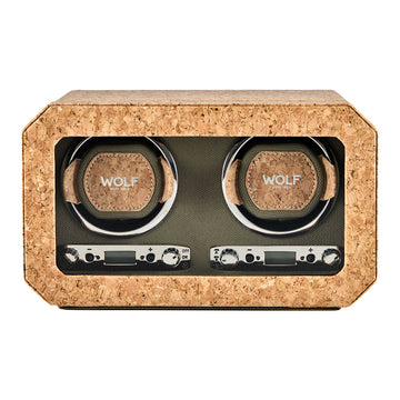 WOLF 1834 Cortica Double Watch Winder – Cork - Image 1