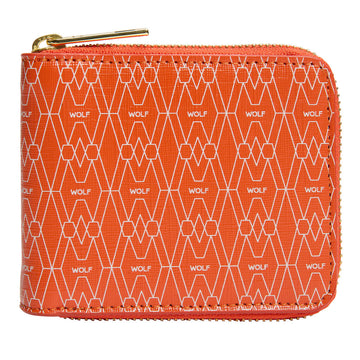 WOLF 1834 Signature Zip Wallet – Orange - Image 1