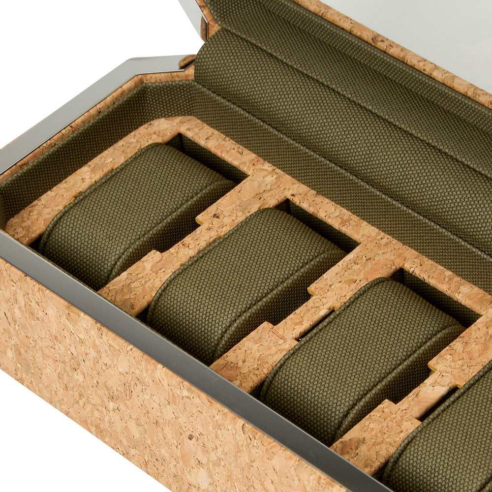 WOLF 1834 Cortica 4-Piece Watch Box – Cork - Image 5