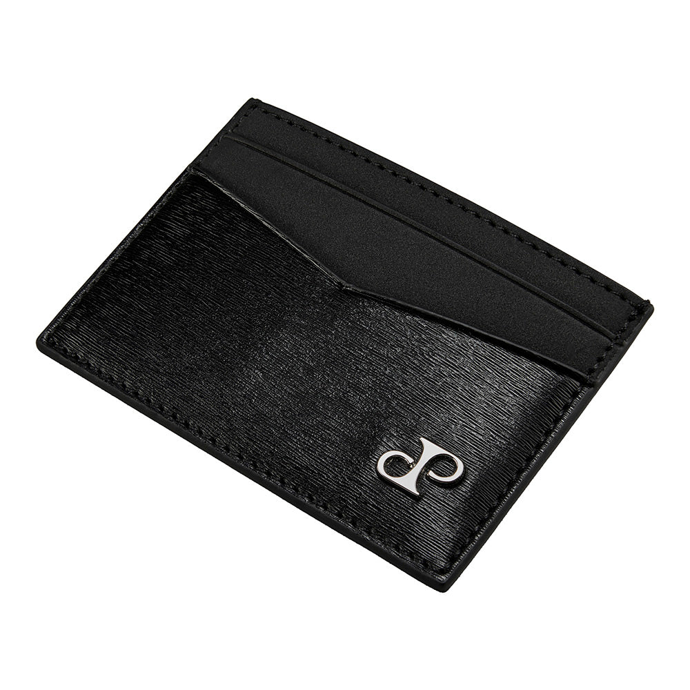 WOLF 1834 Philipp Card Case - Black Vegan Leather with RFID Protection (4 Card Slots) - Image 4