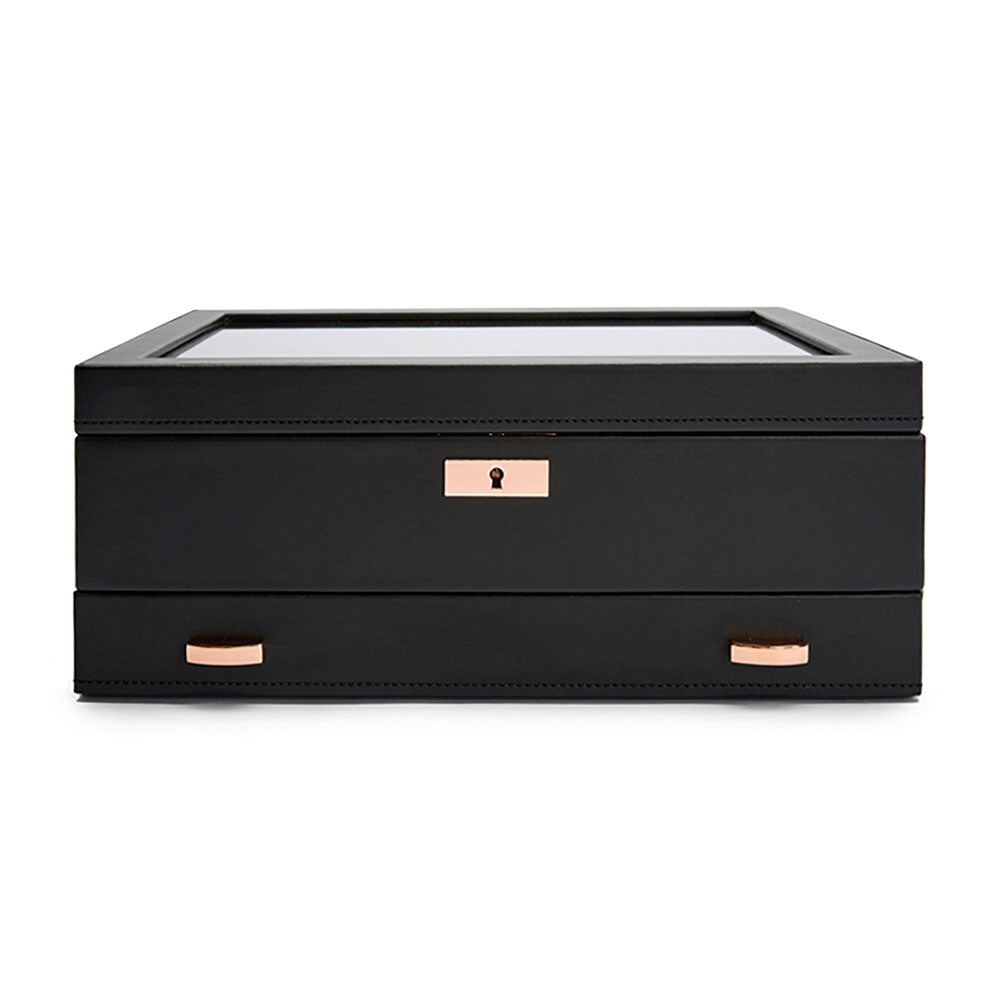 WOLF 1834 Axis 10-Piece Watch Box with Drawer – Copper - Image 1